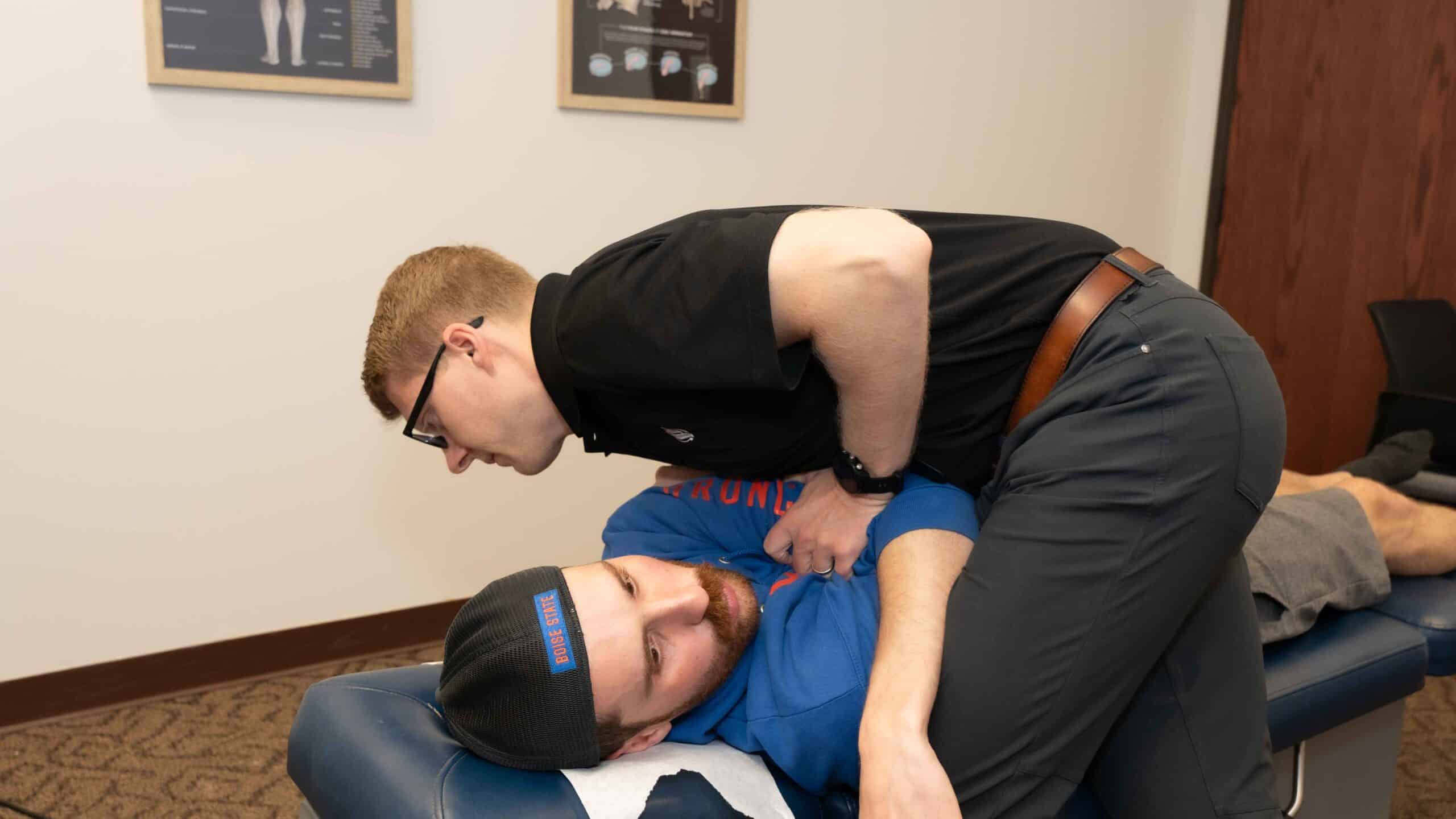 Dry needling treatment at Verdant Motion Chiropractic in Tulsa
