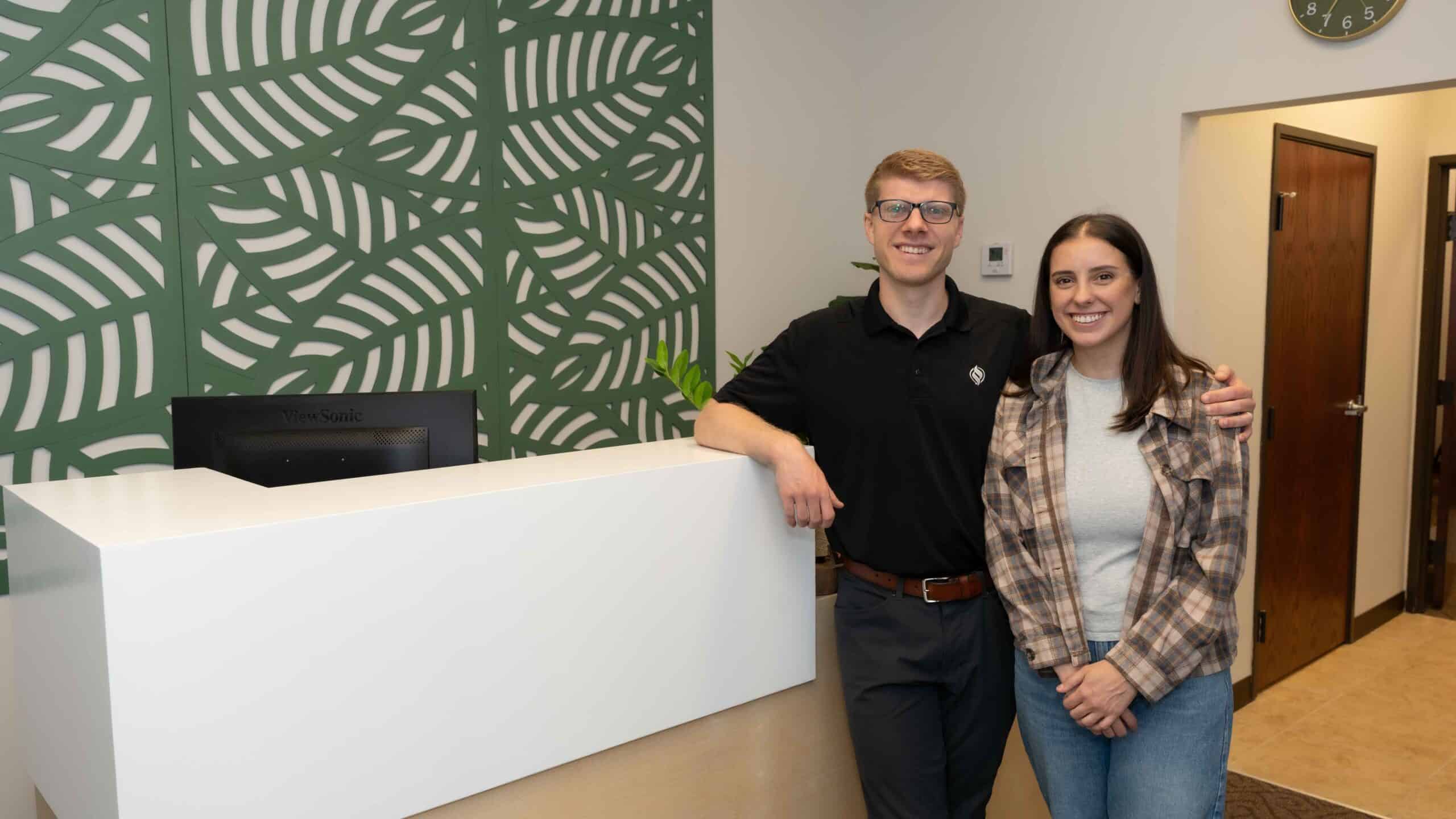 Dr. Derek Hines and Kalyn at Verdant Motion Chiropractic, Tulsa OK
